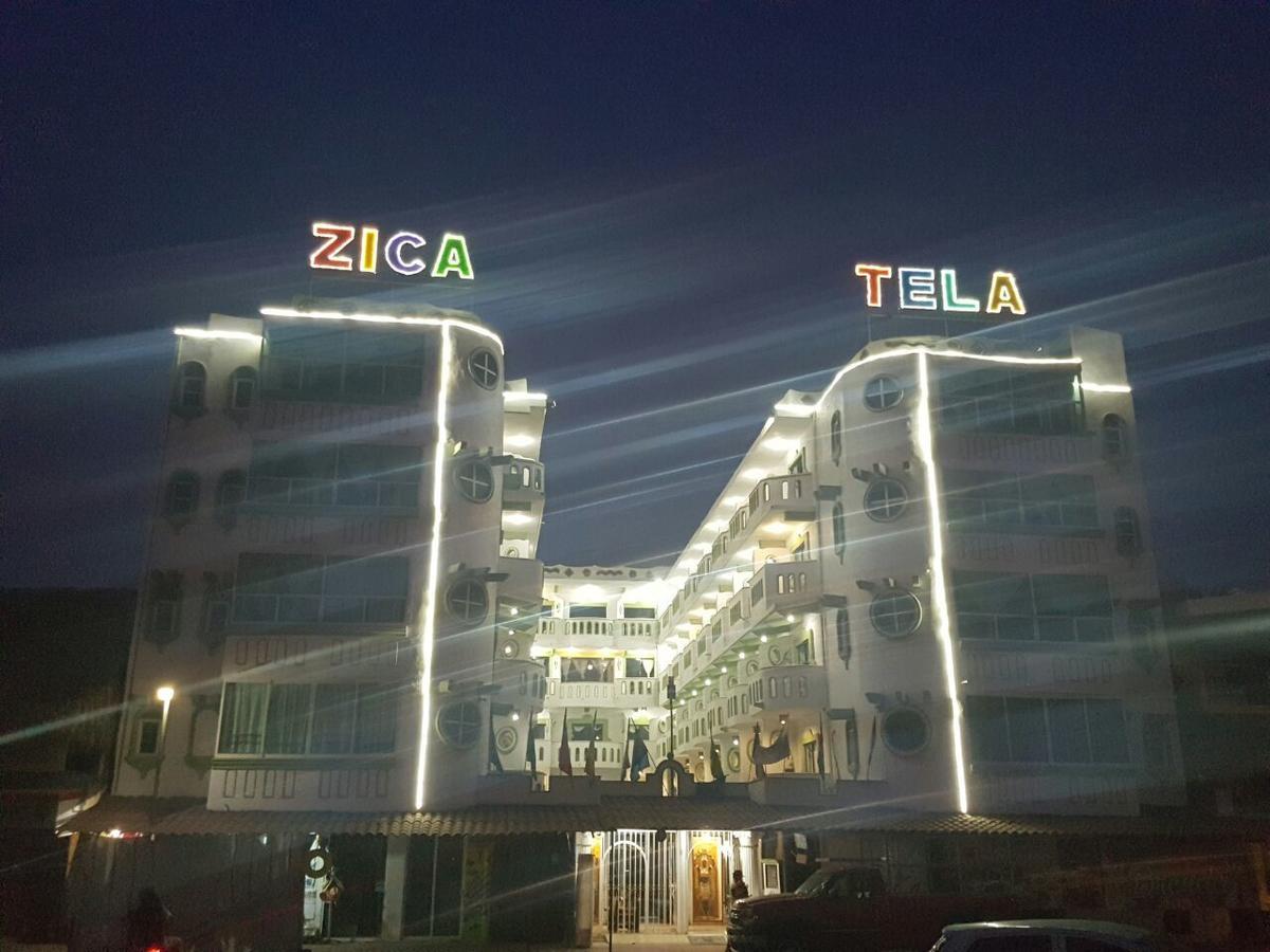 Hotel Zicatela Dorada ปูแอร์โตเอสกอนดิโด ภายนอก รูปภาพ